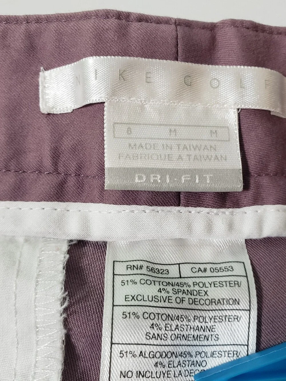 Nike Women's Mauve Roll-Cuff Shorts Dri Fit Golf Shorts M Athletic Tennis Pickle